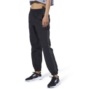 Reebok Meet You There Woven Hosen Damen - Schwarz - DE 439-XPI